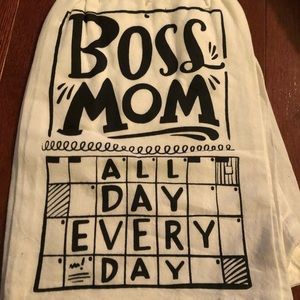 Boss Mom all day every day tea towel BNWT